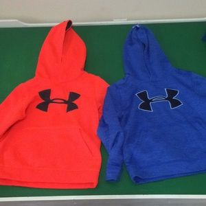 Two under armour hoodie sweatshirts